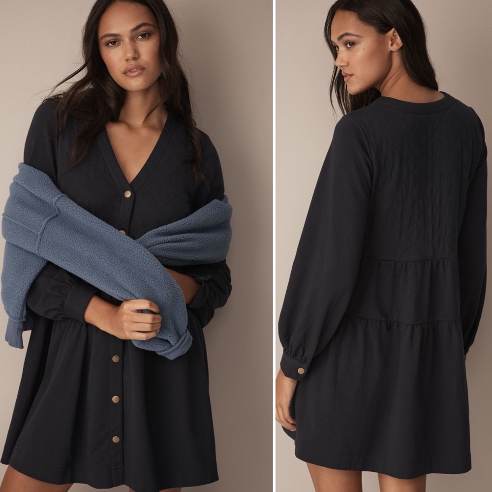 NEW Sundays Clifton Mini Dress in Navy, size M - Picture 2 of 6